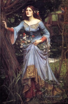  female Oil Painting - Ophelia Greek female John William Waterhouse
